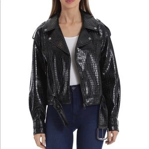Faux leather Moto jacket